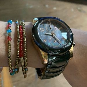 Links London Ceramic and gold watch